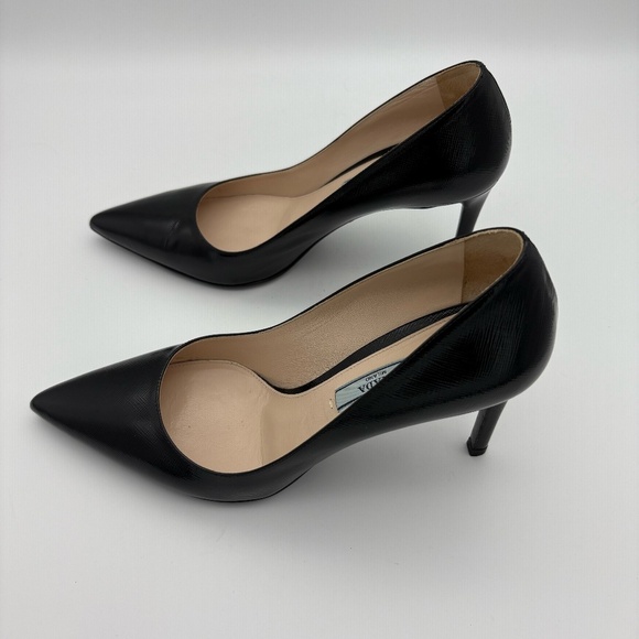 Prada Calzature Donna Vernice St. Saff Nero (Black); Size 36.5 (US 6) - Picture 8 of 11